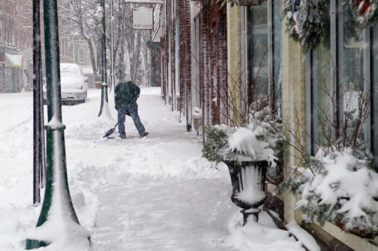 snowy street